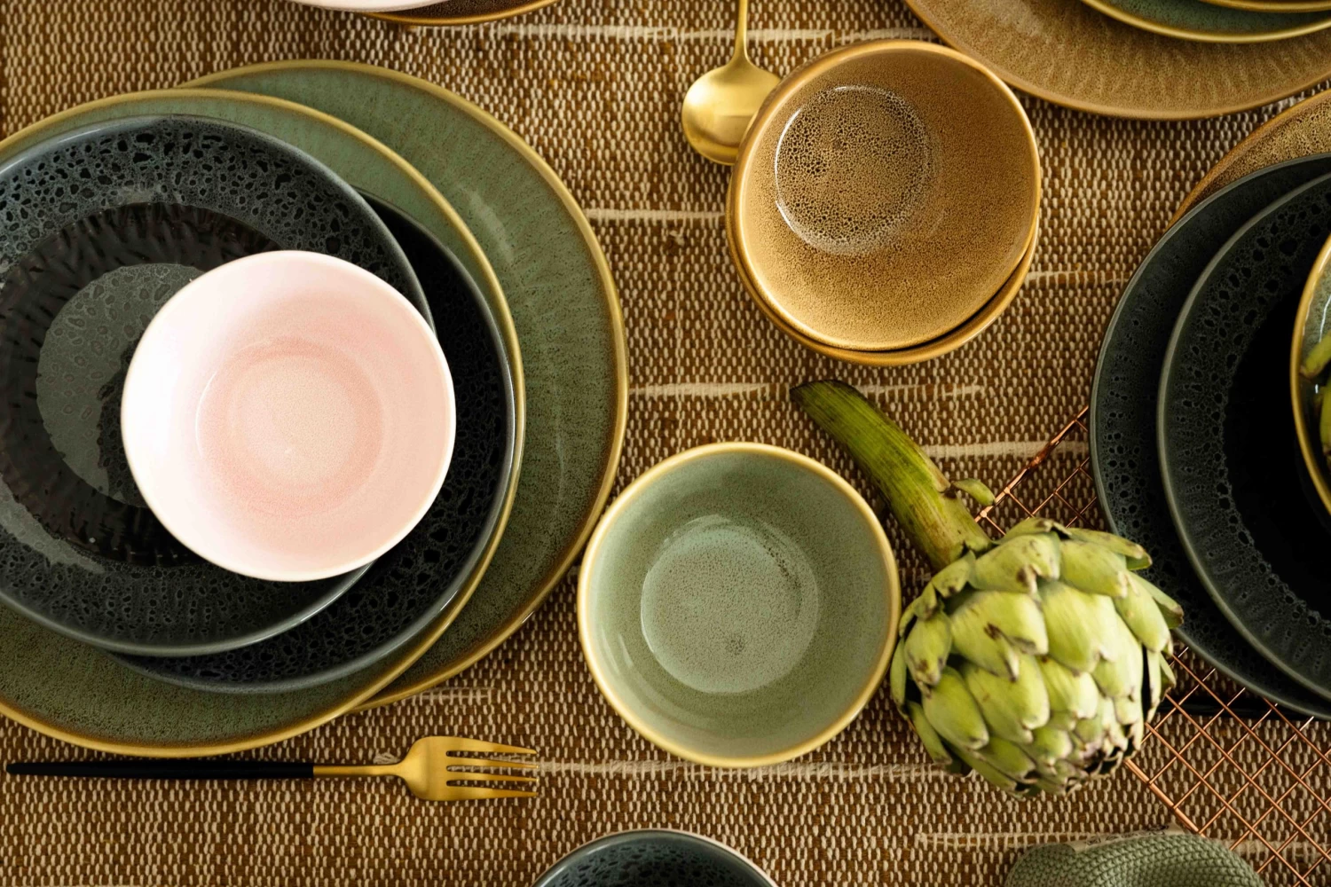 Jay Hill Serviesset Lihou - 4-delig - Grijs/Zwart - Afbeelding 2