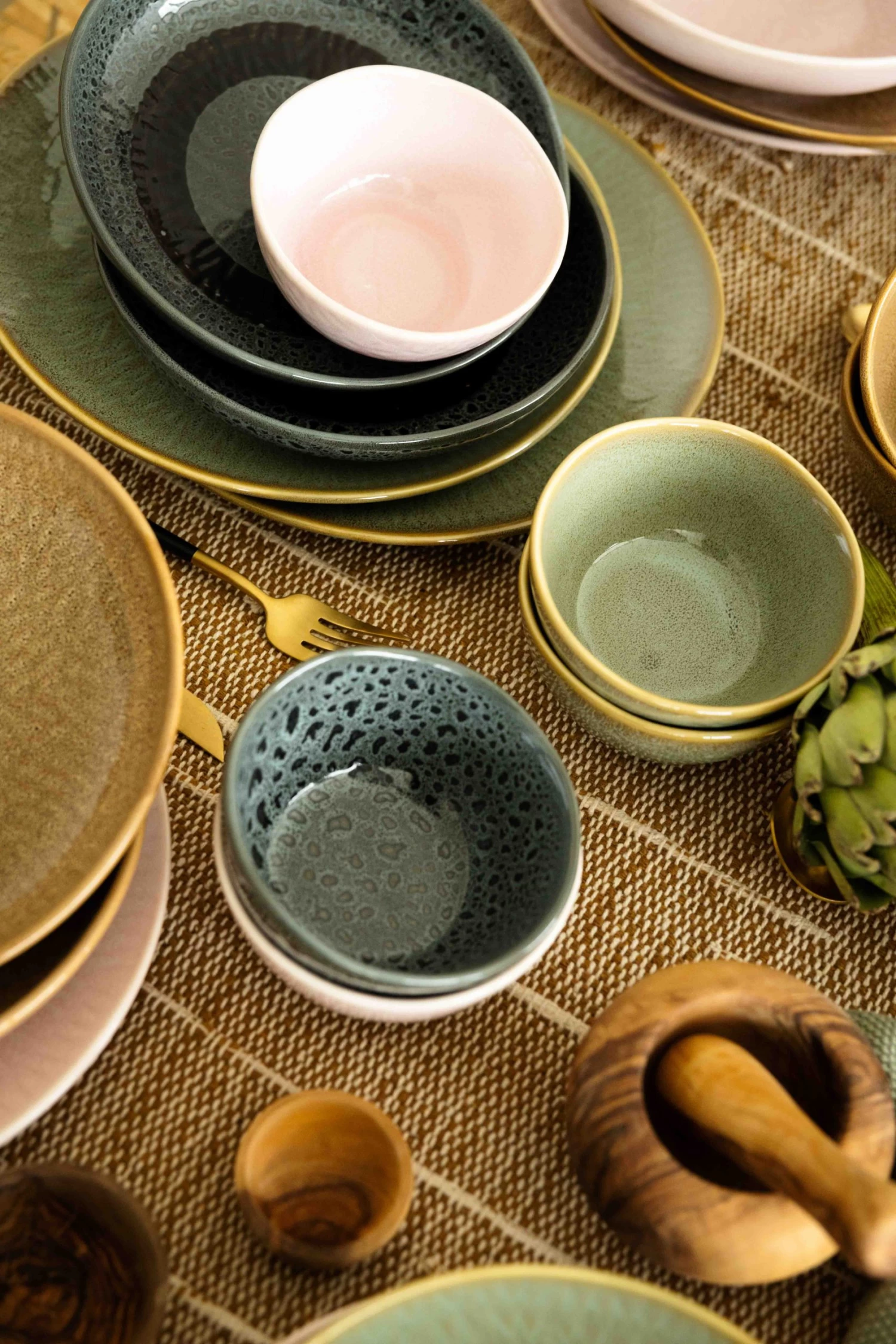 Jay Hill Serviesset Lihou - 4-delig - Grijs/Zwart - Afbeelding 3