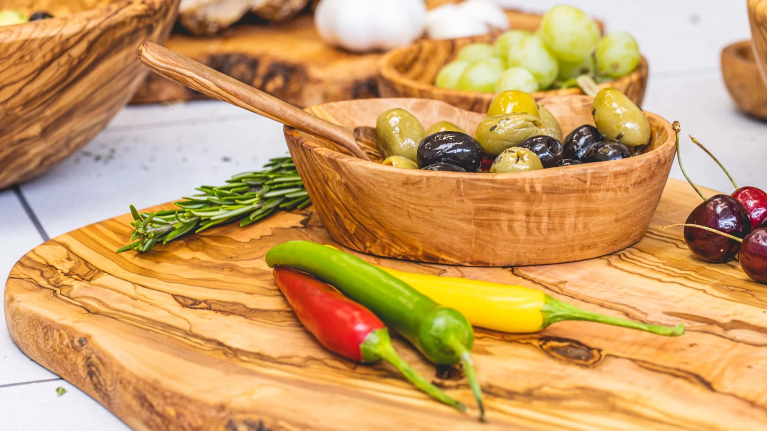 Jay Hill Serveerplank XL Tunea - Olijfhout - 55 - 64 Cm - Afbeelding 3