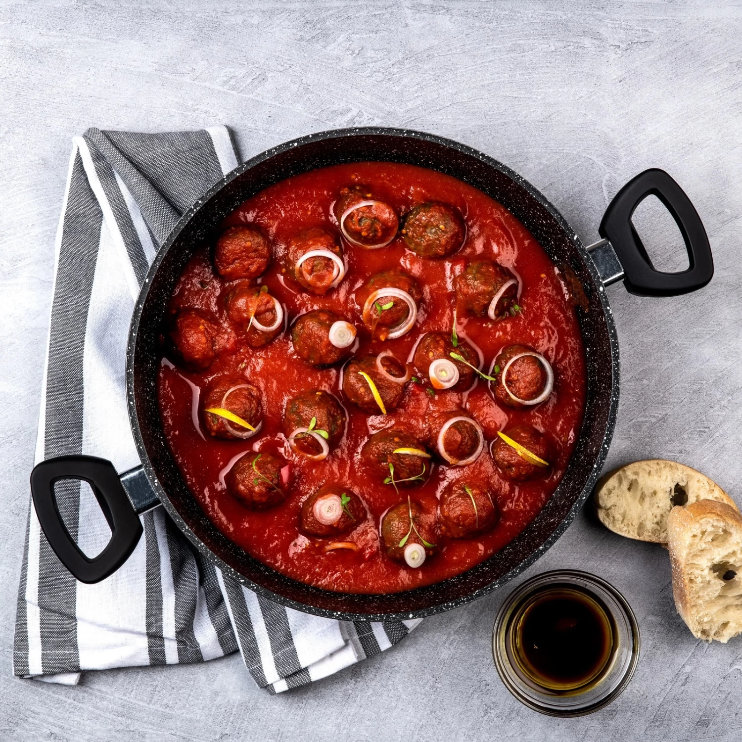 Westinghouse Hapjespan Black Marble - ø 28 Cm / 4.5 Liter - Standaard Anti-aanbaklaag - Afbeelding 2