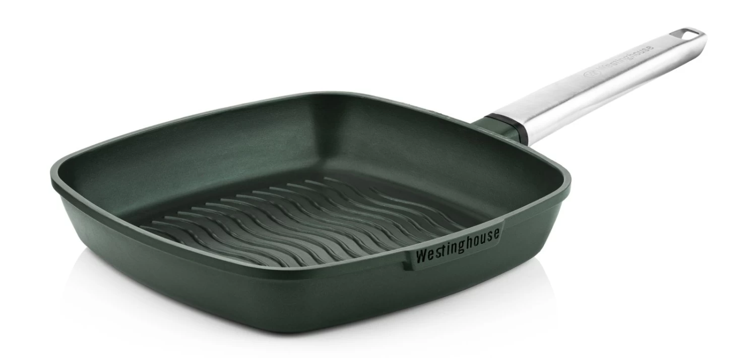 Westinghouse Grillpan Performance - Gracious Green - 28 X 28 Cm - Standaard Anti-aanbaklaag