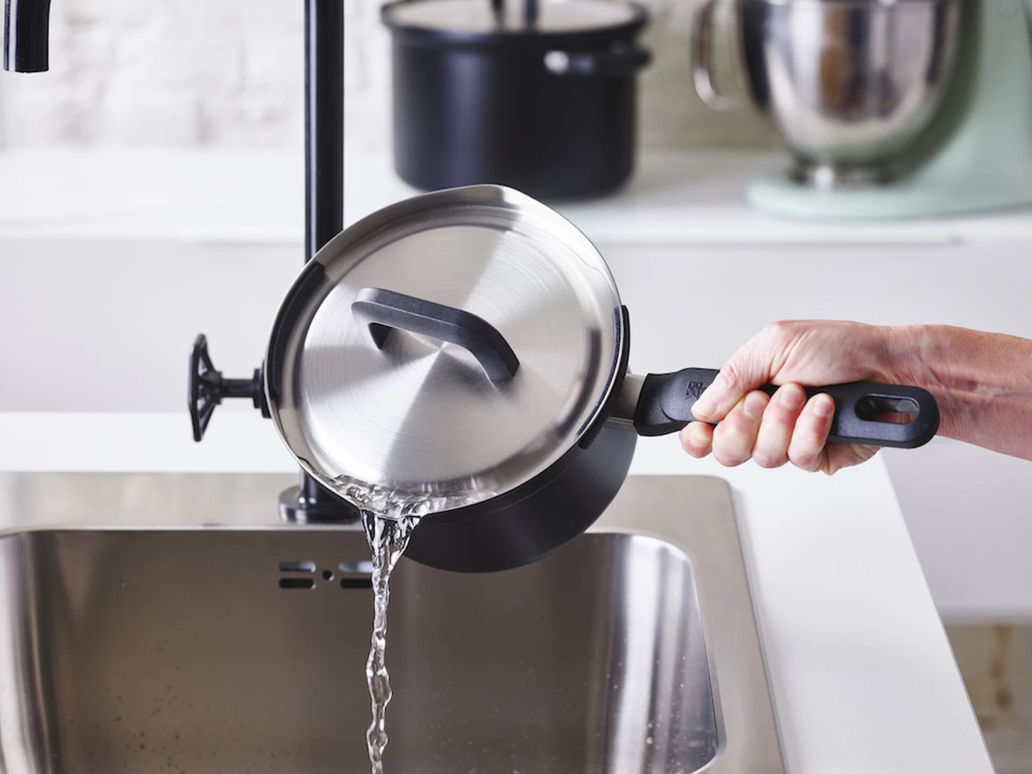 BK Pannenset Flow Cool - Zwart / RVS - 4 Delige Set - Afbeelding 5