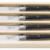 Laguiole Style De Vie Botermessen Zwart - 4 Stuks