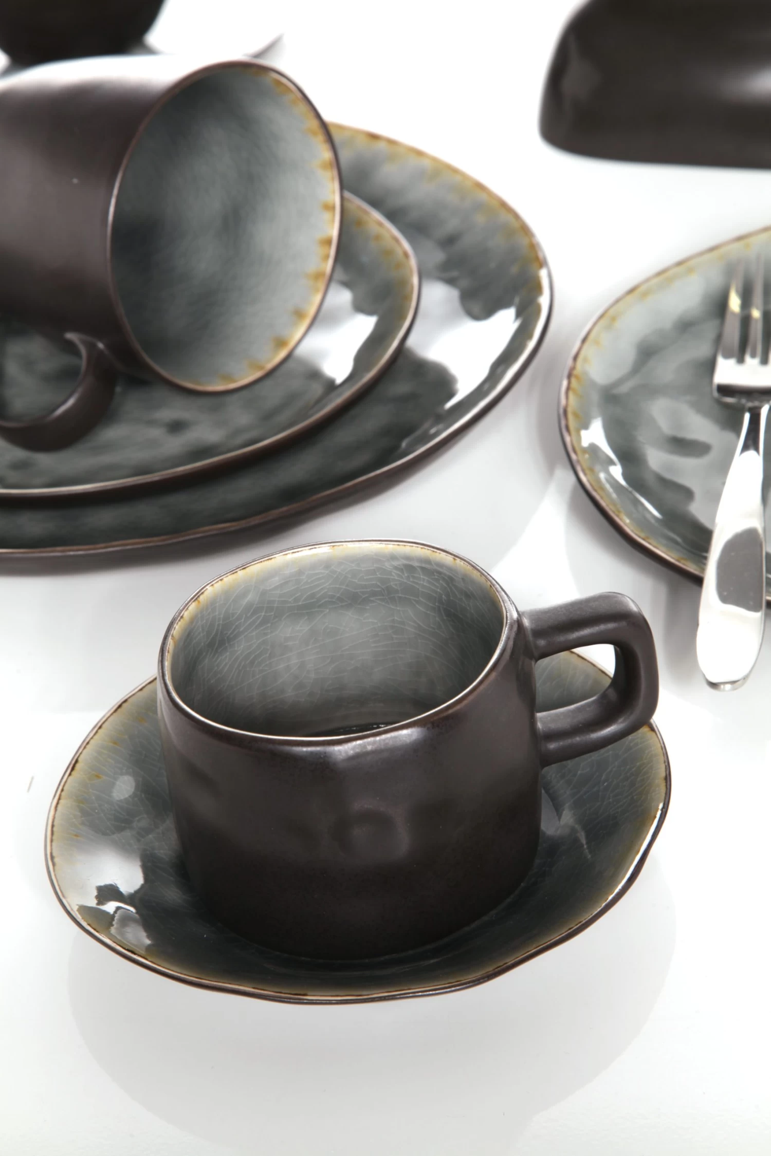 Cosy & Trendy Theekop Laguna Blue Grey 230 Ml - Afbeelding 2