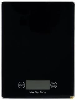 Keukenweegschaal - Zwart - Weegt Tot 5 Kg