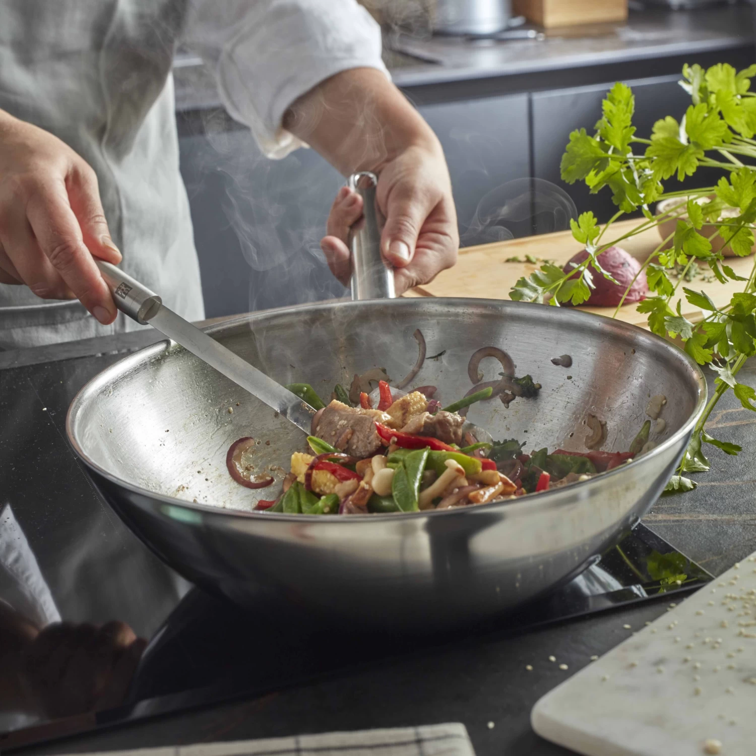 Demeyere Wokpan Apollo 7 - ø 26 Cm - Afbeelding 2