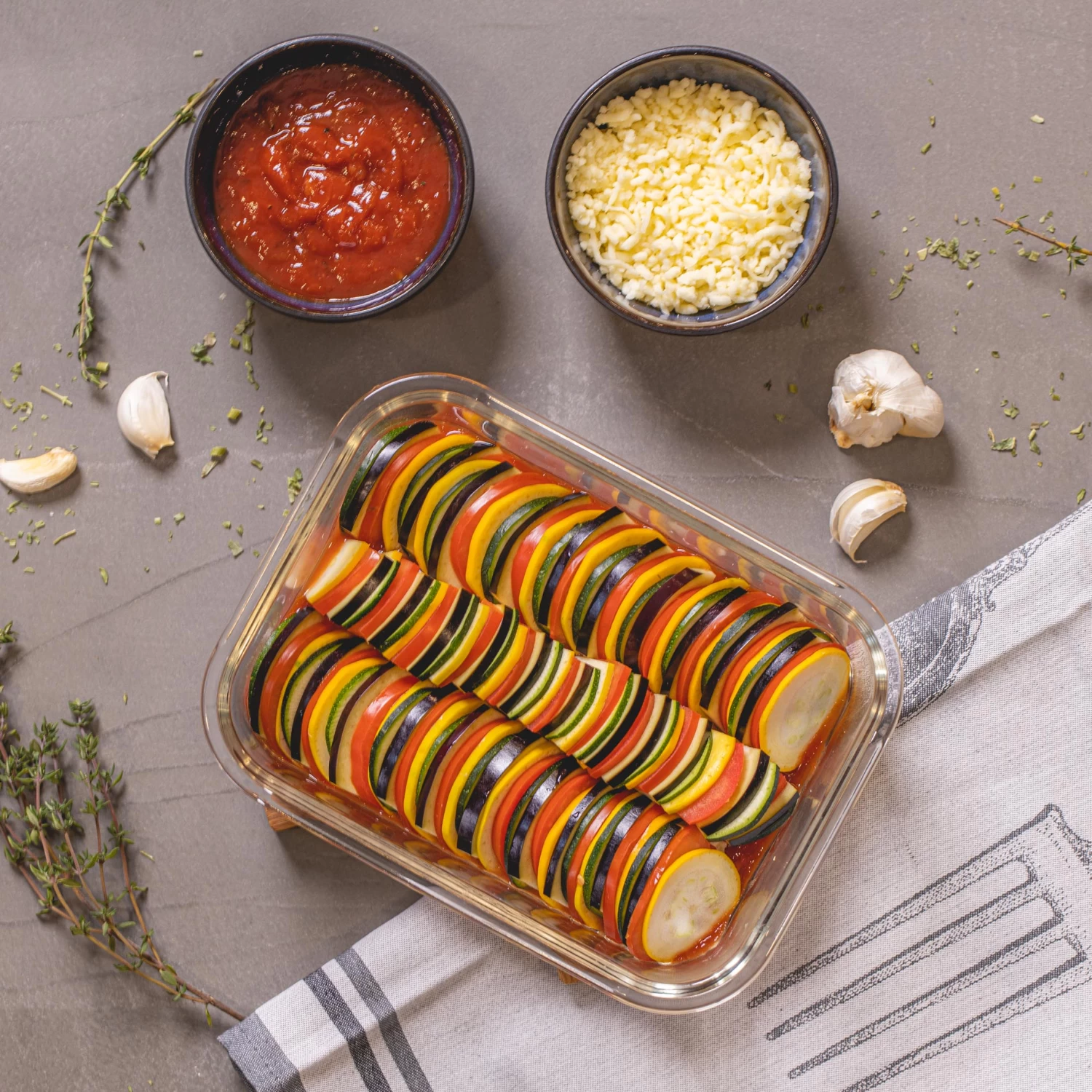 Sareva Glazen Vershoudbakje Cook & Fresh - 7-delig - Afbeelding 4