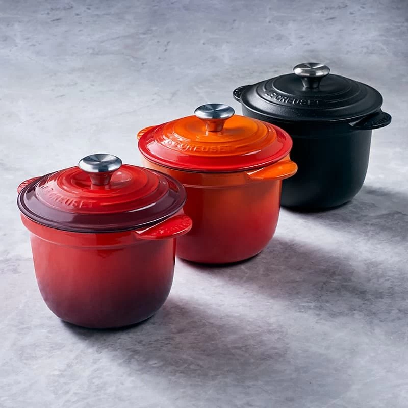 Le Creuset Rijstkoker / Cocotte Every - Tradition - Kersenrood - ø 18 Cm / 2 Liter - Afbeelding 2