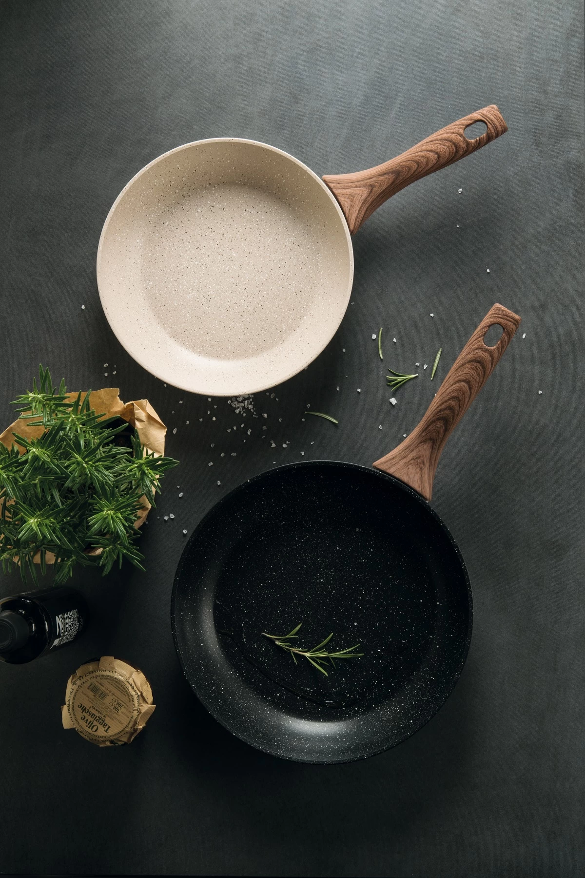 Sambonet Wokpan Rock 'n' Rose - Zwart - ø 28 Cm - Standaard Anti-aanbaklaag - Afbeelding 4